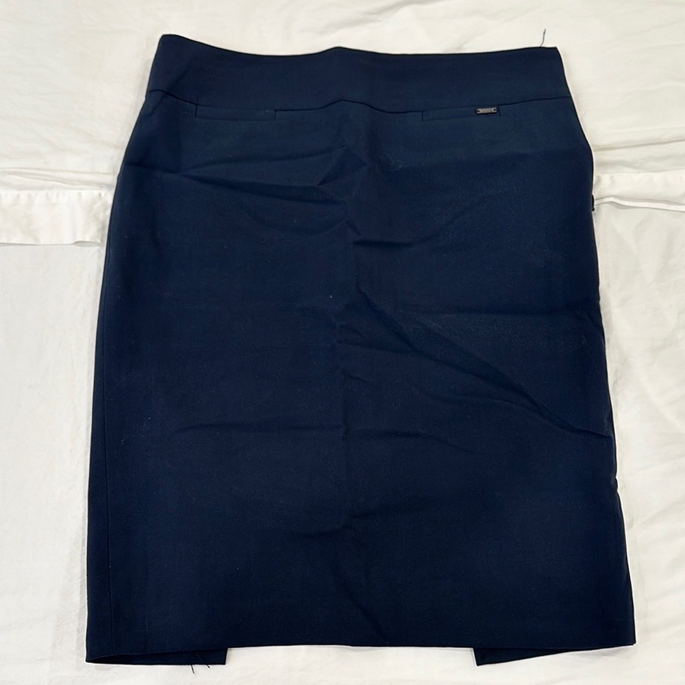 Tahari Blue Knee-Length Pencil Skirt for Work